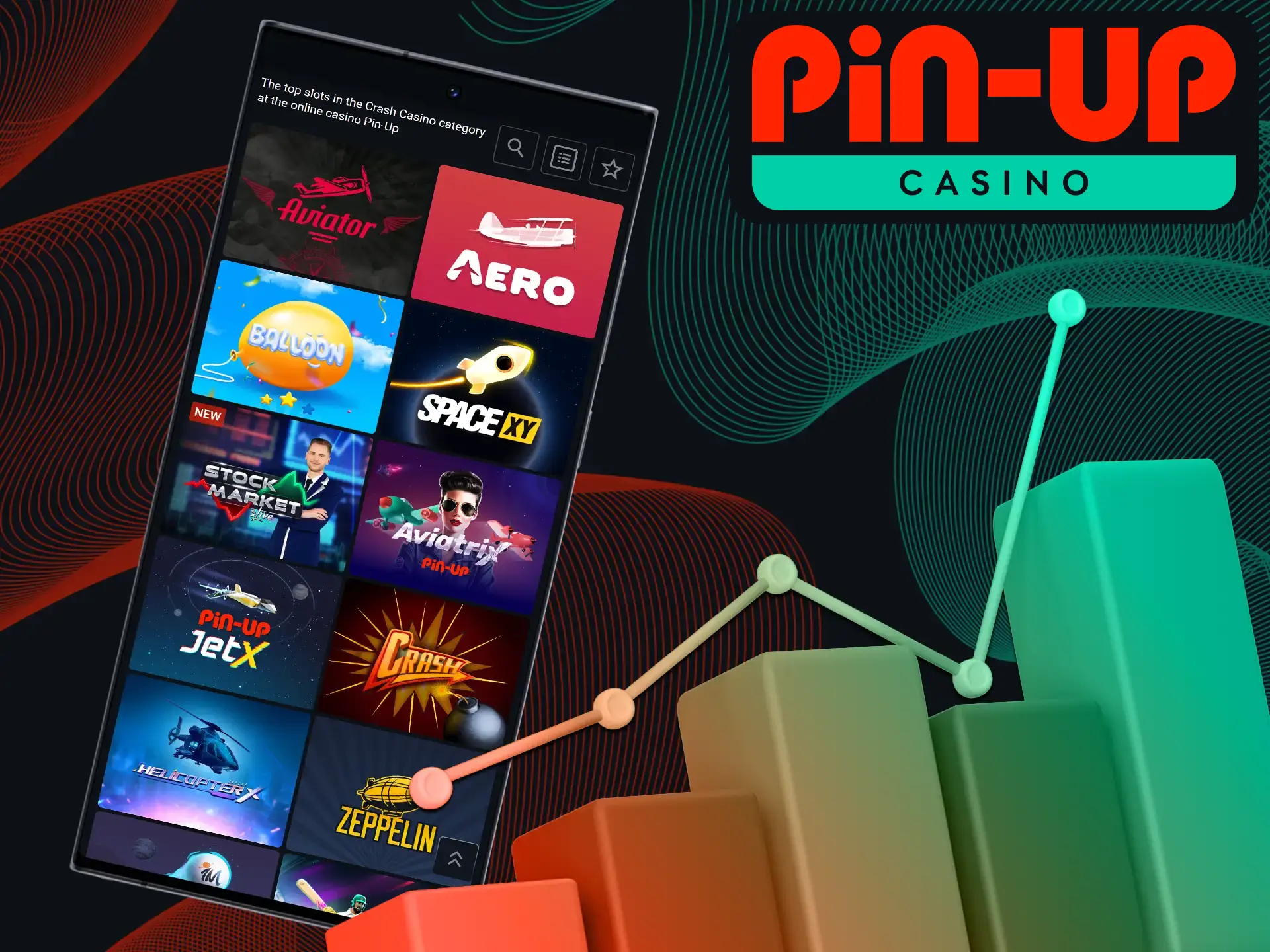 Discover the excitement of crash games at Pin-Up!