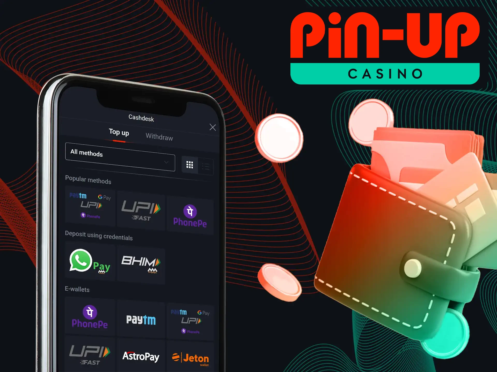 Pin-Up Casino now offers support for various payment systems, making it more convenient for users.