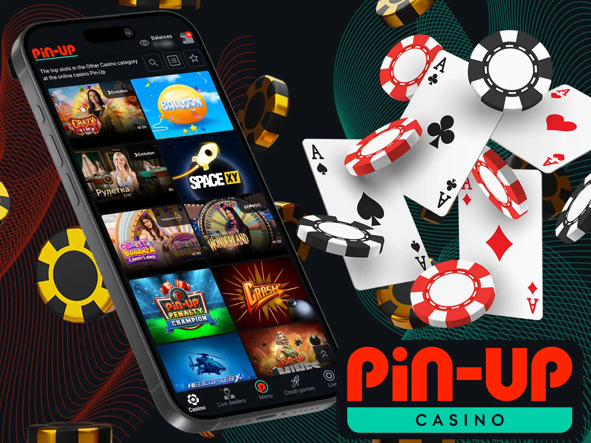 Instant games for quick and easy enjoyment are offered by Pin-Up!