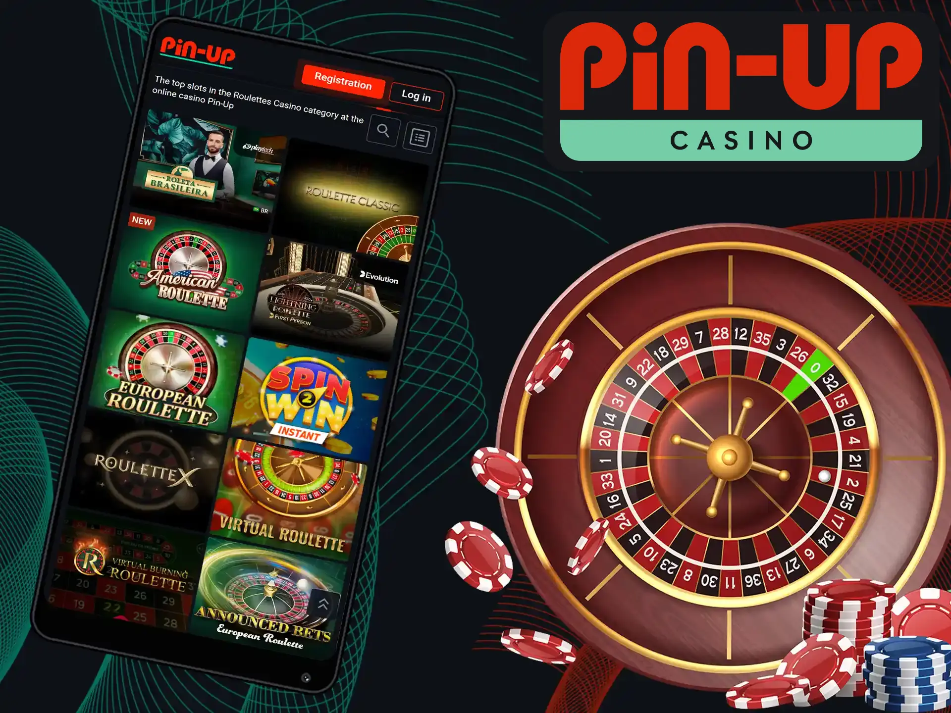 In the table games category of Pin-Up Casino, roulette enjoys great popularity.