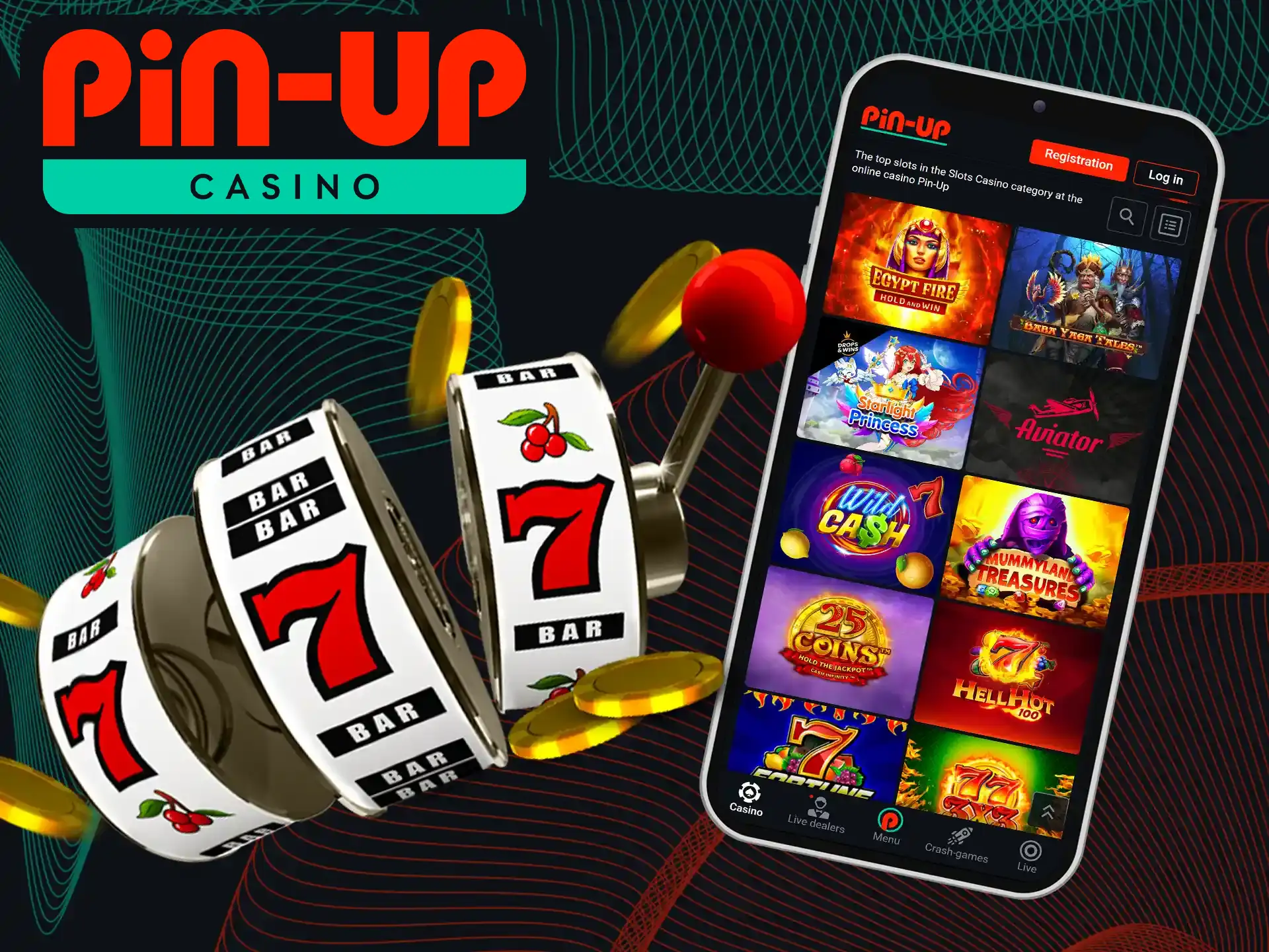 Slots are the most popular choice for entertainment among newcomers at Pin-Up Casino.