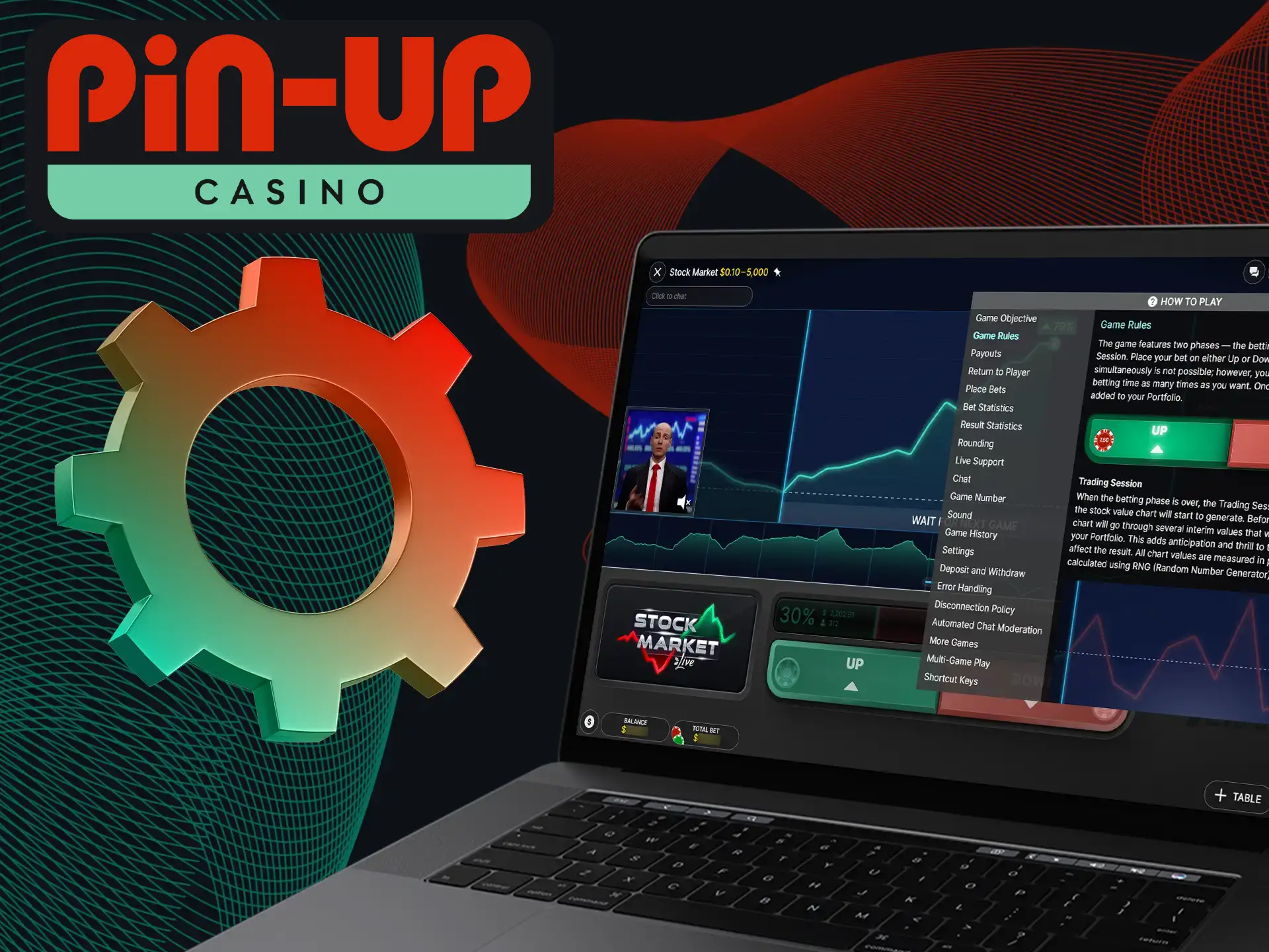 Discover the Stock Market regulations for gaming at Pin-Up Casino.