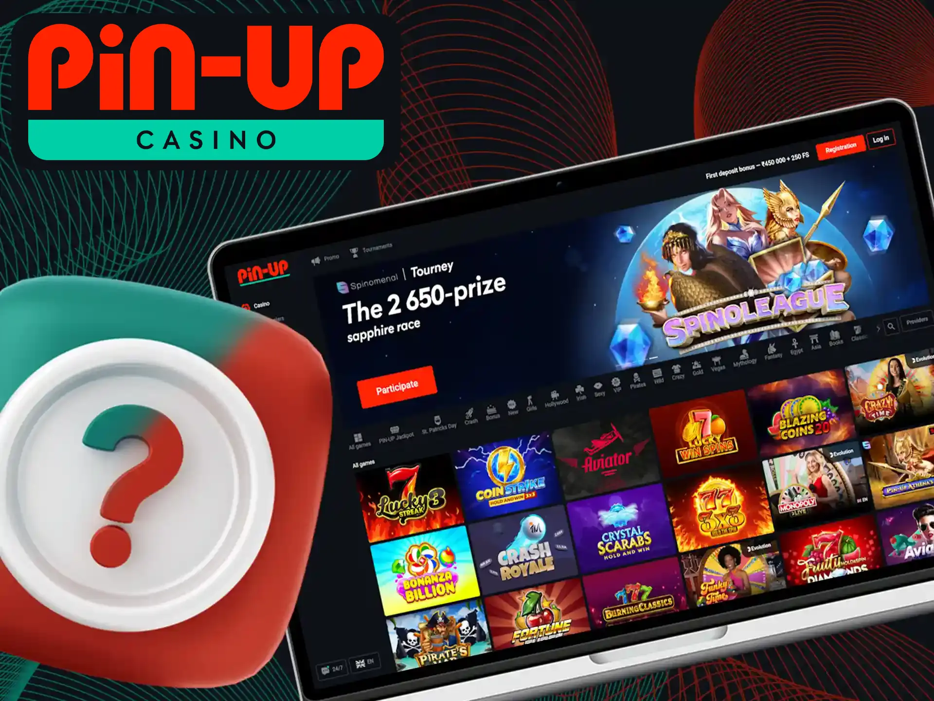 Before you can begin playing at Pin-Up Casino, you need to register and provide your account information.