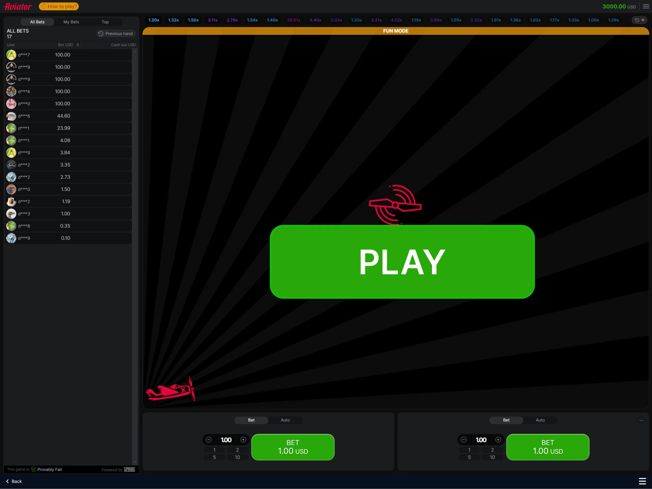 Play Aviator now!